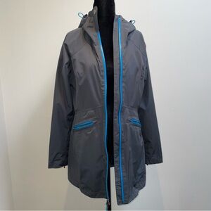 Marmot MemBrain Grey Hooded Waterproof Rain Jacket Size S